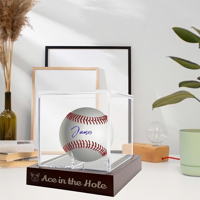 Personalized Engraved Baseball Display Case - Image 7