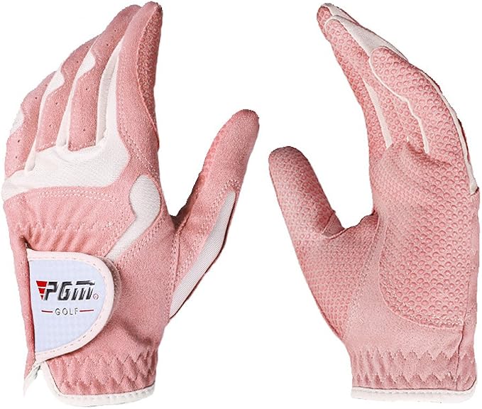 PGM Women's Golf Glove One Pair, Improved Grip System, Cool and Comfortable by PGM