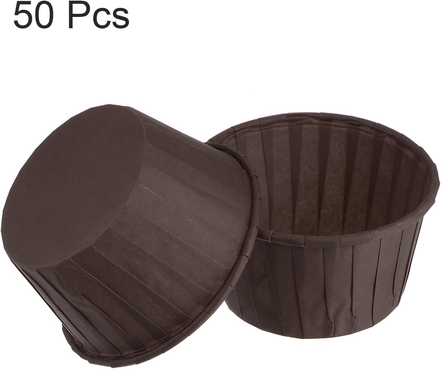 HARFINGTON 50Pcs Cupcake Baking Cups 3.5oz Standard Size Paper Cupcake Liners Greaseproof Wrappers Disposable for Wedding Birthdays Christmas Dessert, Coffee