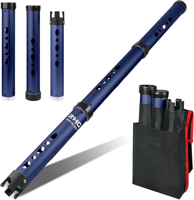 Golf Ball Retriever, Aluminum Alloy Picker Upper Tube, Golf Balls Shagger by River+Hill+Golf