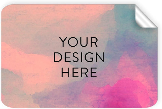 100 Custom Vinyl Stickers - Upload Your own Image, Text, Design, Logo - Personalized Logo Labels for Handmade, Packaging, Bottle, Jars, Candle, Brand Stickers (Rose, 5x3)