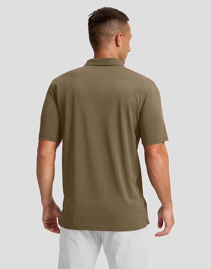 Men's Golf Shirts Dry Fit Moisture Wicking Performance Short Sleeve Collared - Image 3