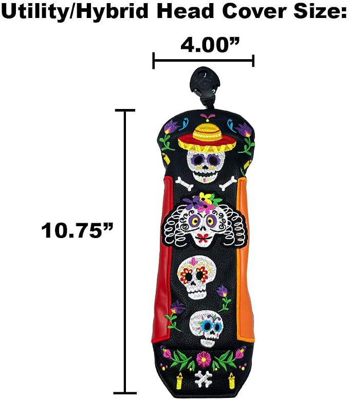 Giggle Golf Utility/Hybrid Head Cover, Colorful Club Covers - Image 3