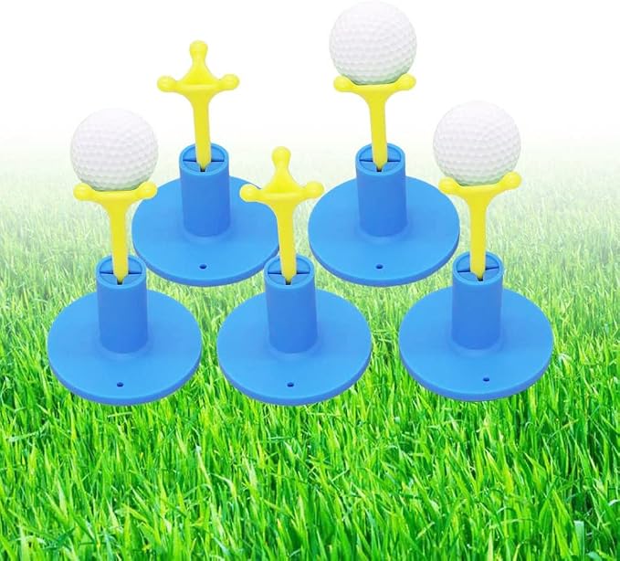 Golf Rubber Tee Holder Set for Golf Driving Range Tee Practice Tool Pack of 5 - Image 5
