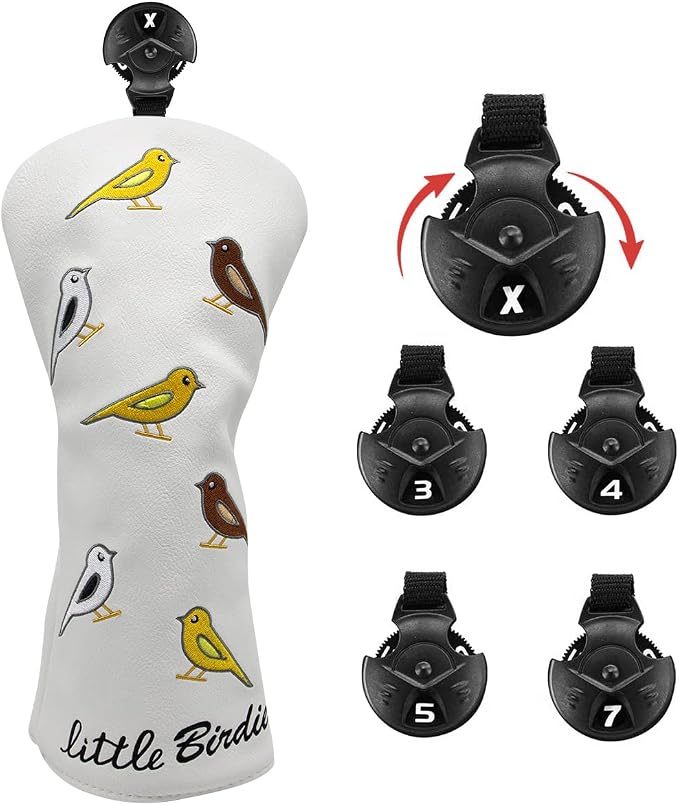 Golf Club Head Covers Birdie Driver Headcovers Fairway Wood Covers Hybrid Cover - Image 3