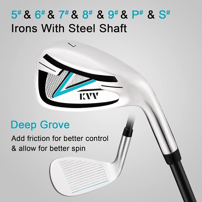 KVV Premium Right Hand Golf Club Set 11-Piece Set - Image 5