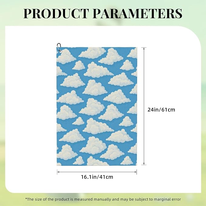 Cloud Golf Towel Waffle Microfiber - Image 4