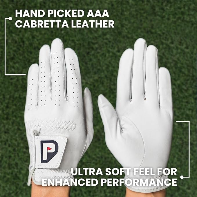 PUR3 Cabretta Leather Golf Gloves Men | Multi-Pack | Real Genuine Ultra Soft - Image 2