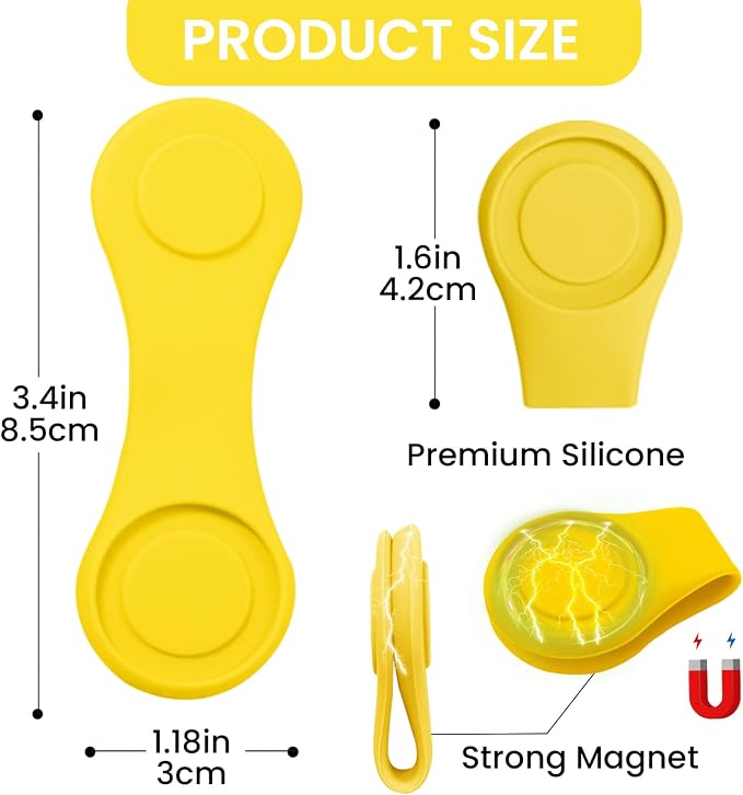 FINGER TEN Golf Ball Marker Hat Clip Magnetic Value 3 4 6 Pack Set Silicone - Image 3
