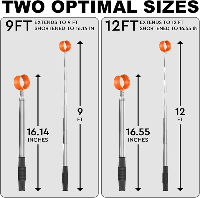 JKL 9Ft/12Ft Golf Ball Retriever - Image 7