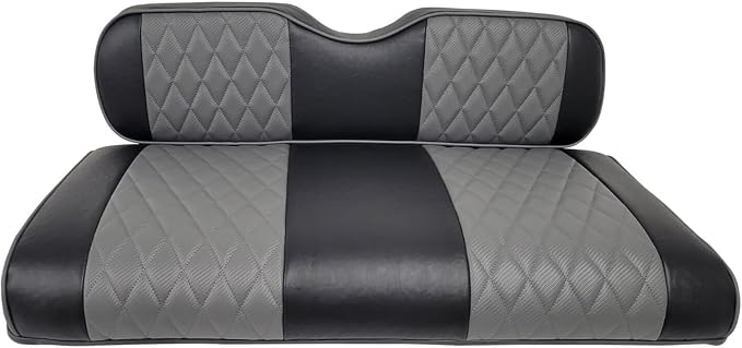 Huskey Parts Company 4PCS Charcoal Gray Golf Cart Seat Covers Diamond Stitching by HuskeyPartsCompany