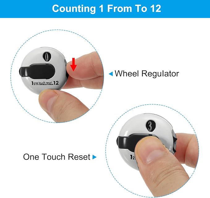 PATIKIL Golf Score Counter, Mini Golf Shot Stroke Attachment Counter Clicker - Image 3