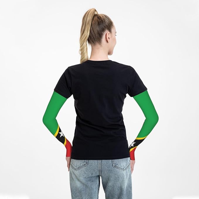 Cute Flag Arm Sleeves Cooling Sun Protection Sports Flag Sleeves - Image 7