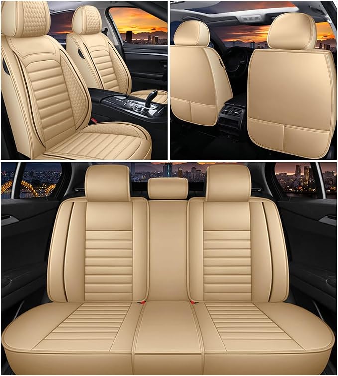 Leather Car Seat Covers for Volkswagen Golf Alltrack 2017-2019, Car Seat Covers - Image 2