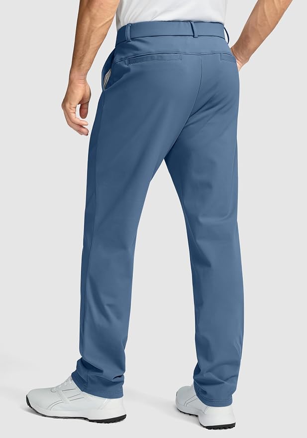 Soothfeel Men's Fleece Lined Pants 30"/32"/34" Golf Work Dress Pants Casual - Image 3