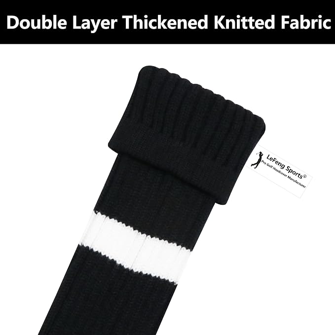 LeFeng 1Pcs Golf Club Cover, Knitted Golf Head Cover - Image 5
