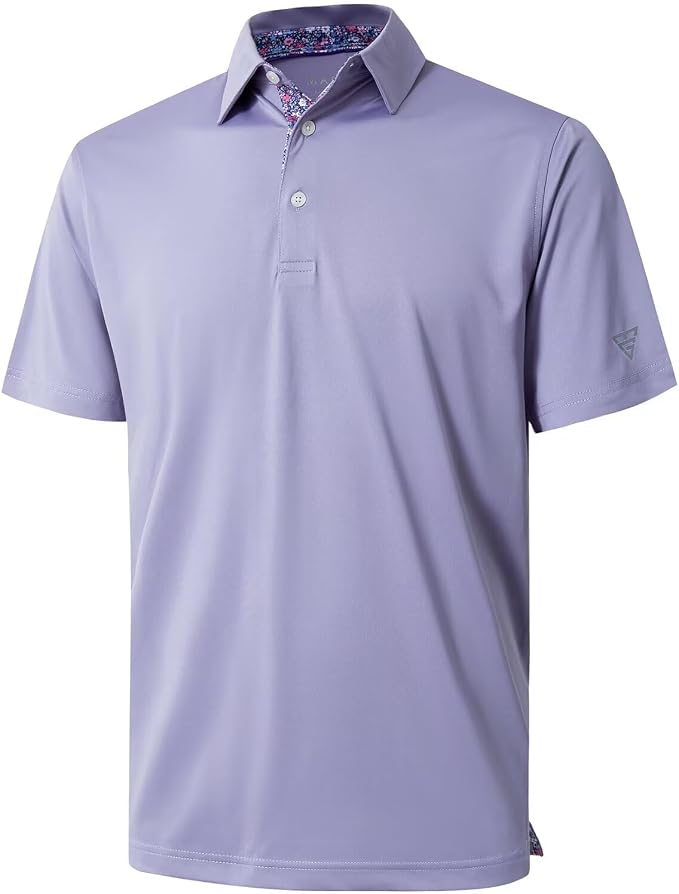 Mens Polo Shirts Short and Long Sleeve Casual Solid Stylish Dry Fit Performance by MAELREG