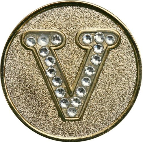 Monogram Initial Golf Ball Marker by Unknown