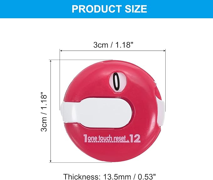 PATIKIL Golf Score Counter, Mini Golf Shot Stroke Attachment Counter Clicker - Image 2