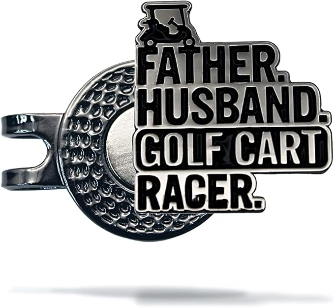 Funny Golf Ball Marker + Premium Magnetic Hat Clip | Unique Gift by MULLIGANHOOLIGAN