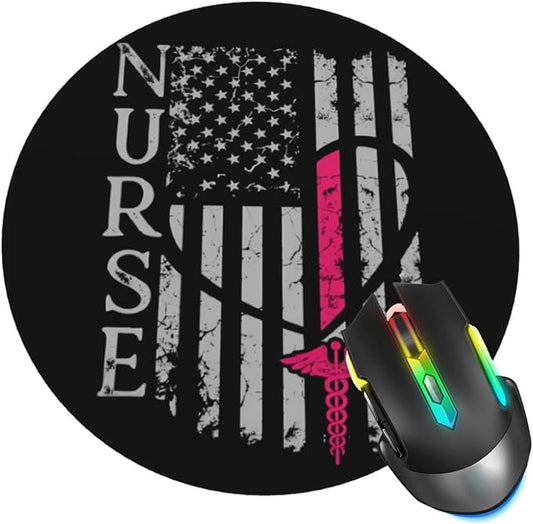 Nurse Flags Mouse Pad, RN Day Mouse Pads by ZUIDSYI