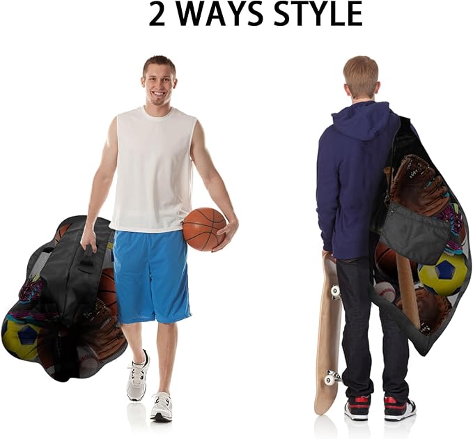 BROTOU 40" x 30" Extra Large Sports Ball Bag, Upgrade Thicken Ball Bags - Image 2