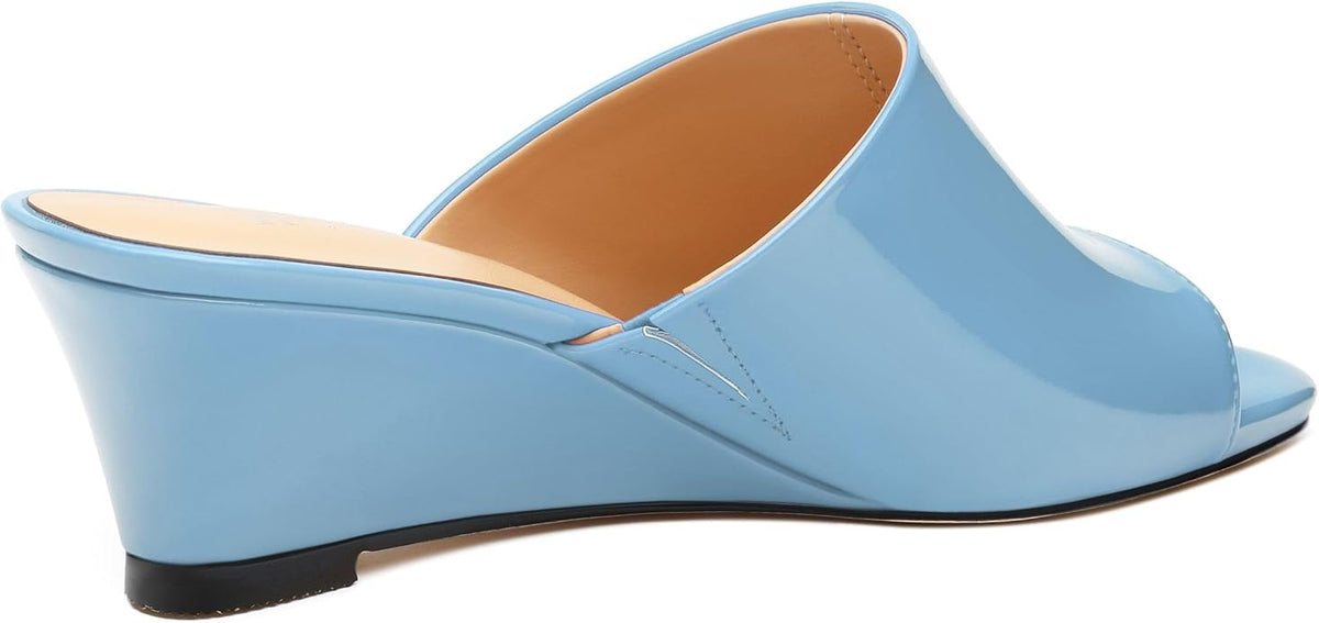 Wedge Sandals for Women Open Toe Wedge Heels Womens Matte High Heel Sandal - Image 5