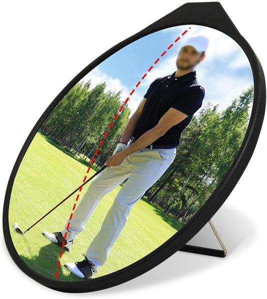 Golf Putting Mirror - Adjustable Wide-Angle Training Aid with Non-Slip Base for Stroke Alignment