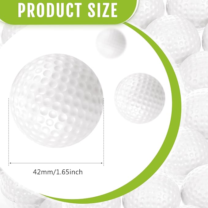 Junkin 80 Pcs Foam Golf Balls Rubber Practice Balls Realistic Feel and Flight - Image 3