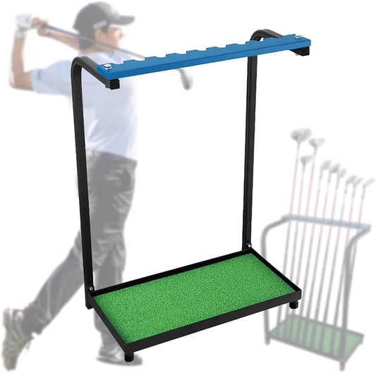 Golf Putter Stand, Metal Golf Clubs Organizer Rack Holder Display Shelf, Golf Club Set Storage Golf Putter Rack for 9 Putters