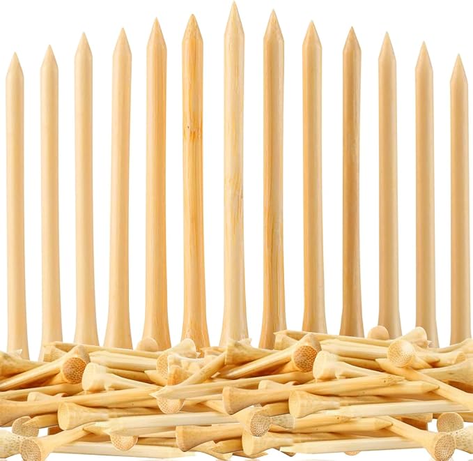 110 Pcs Bamboo Golf Tees 3 1/4 Inch, Friendly Biodegradable, Long and Tall Golf by JYWYBF