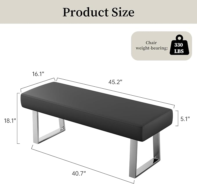 JIEXI Bedroom Bench Bed end upholstered Bench Indoor Corner Small Footstool - Image 2