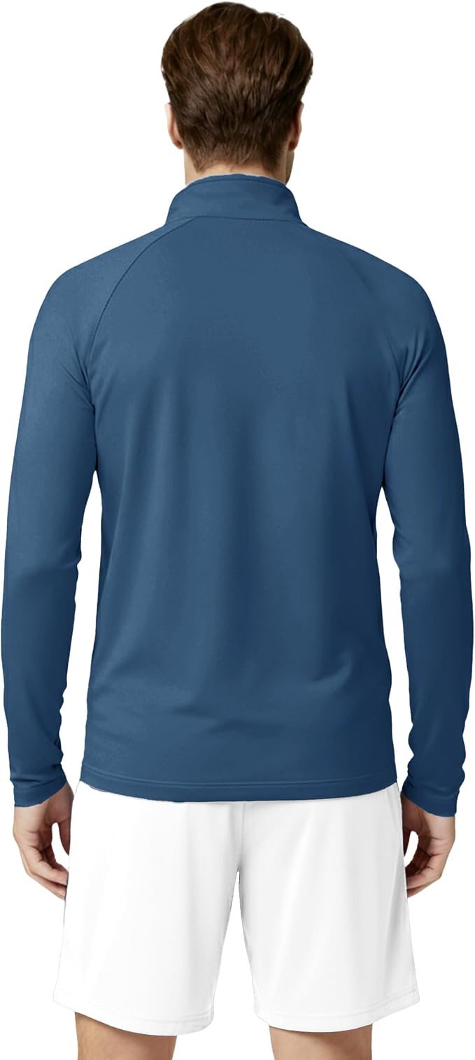 Boladeci Men's UPF 50+ Sun Shirts 1/4 Zip Long Sleeve SPF UV Protection - Image 3