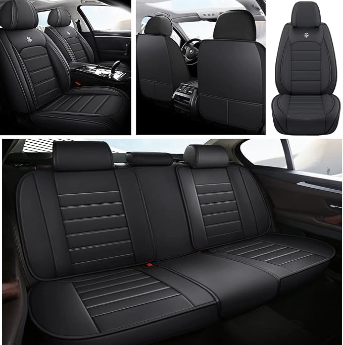 Leather Car Seat Covers for Volkswagen Golf SportWagen 2015-2019, Waterproof - Image 2