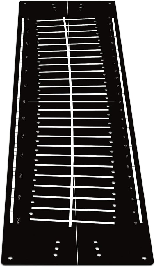 Golf Putting Mats Practice Indoor 30 x 8.27 Inch Golf Putting Practice Training Aid Alignment Track Green Mat Exercise Putter Training Supplies
