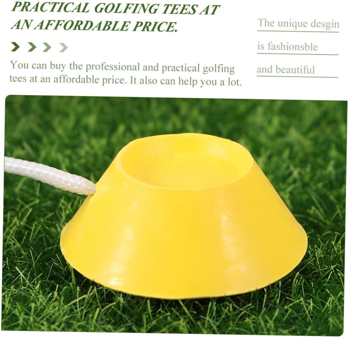 16Pcs Rubber Golf Tees with Bases Outdoor and Indoor Golf Ball Holders for Driving Range Practice and Turf Mats
