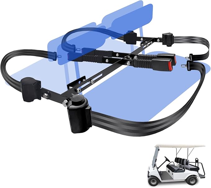 Retractable Golf Cart Seat Belt Bracket Kit by YOUXIFUN