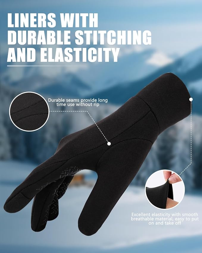 Aegend Lightweight Winter Gloves - Image 4