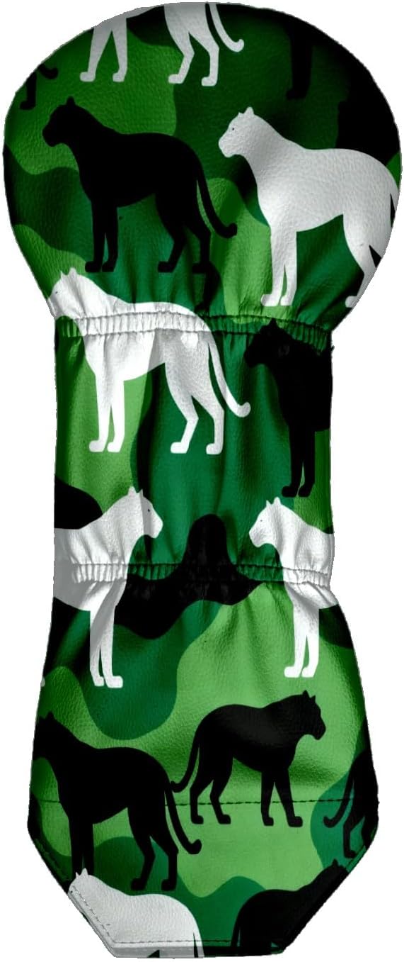 3 Pack PU Leather Golf Club Head Covers by Unknown
