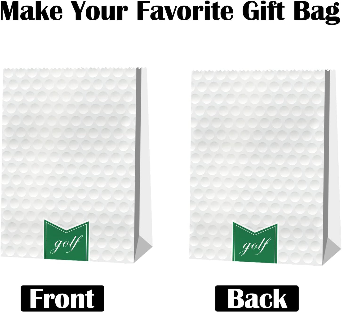 24pcs Golf Themed Party Decorations - Golf Gift Bags with Goodies for Kids' Birthday Parties