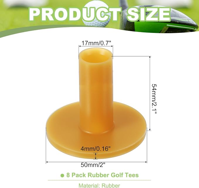 PATIKIL Rubber Golf Tee, Golf Practice Tees Training Driving Range Tee Stable - Image 2