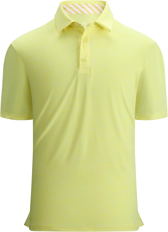 Alex Vando Mens Golf Shirt Moisture Wicking Quick-Dry Short Sleeve Casual Polo by AlexVando