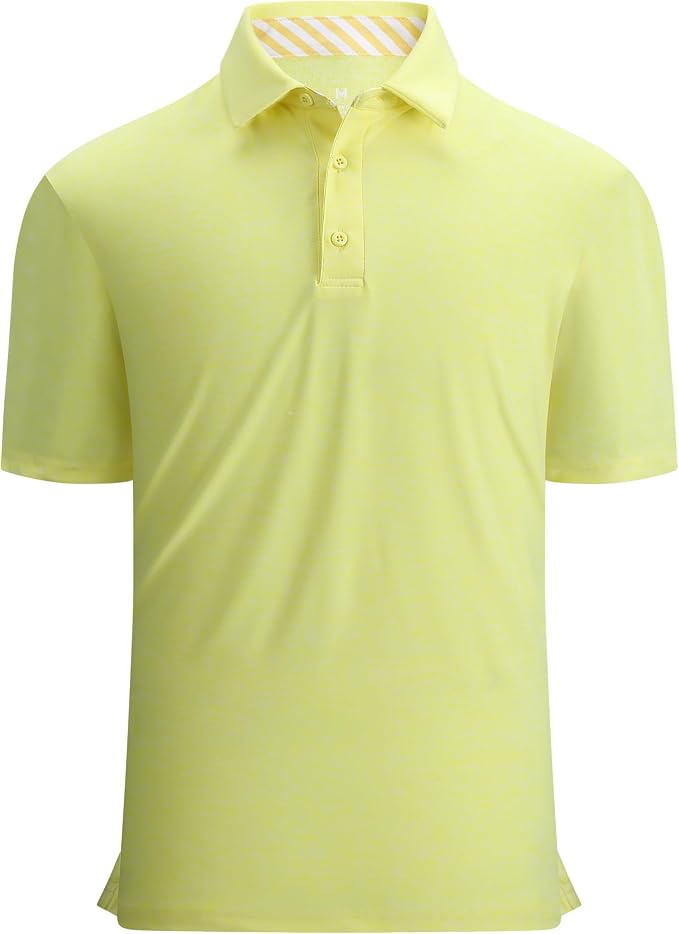 Alex Vando Mens Golf Shirt Moisture Wicking Quick-Dry Short Sleeve Casual Polo by AlexVando