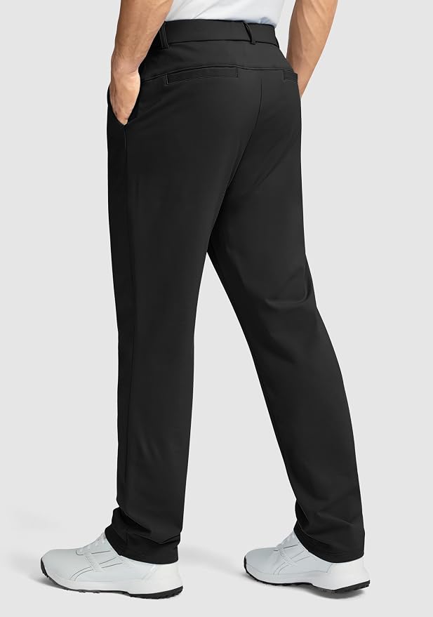 Soothfeel Men's Fleece Lined Pants 30"/32"/34" Golf Work Dress Pants Casual - Image 3
