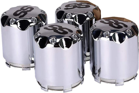 4PCS SS Wheel Alloy Center Cover 8,10,12 Inch Generic,Material Aluminum P110ss for Yamaha,EZGO(1 Package 4pcs)