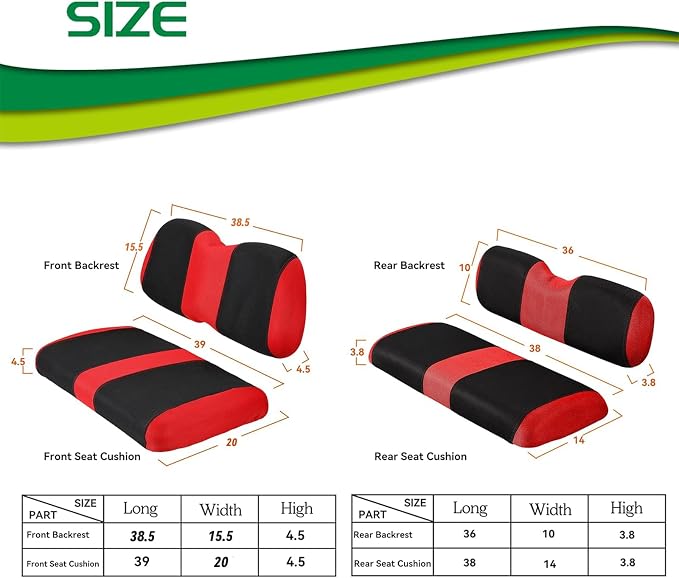 Golf Cart Front and Back Seat Covers - Image 6