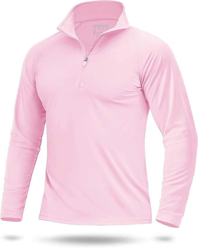 Boladeci Men's UPF 50+ Sun Shirts 1/4 Zip Long Sleeve SPF UV Protection by Boladeci