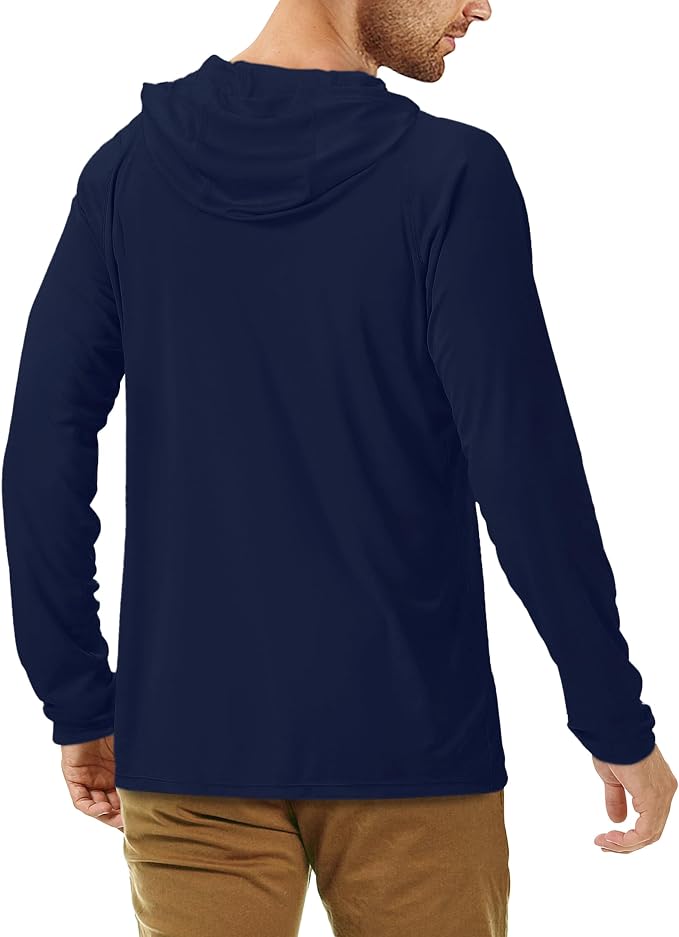 Roadbox UPF 50+ Fishing Shirts for Men, Long Sleeve UV Sun Protection Hoodie - Image 3