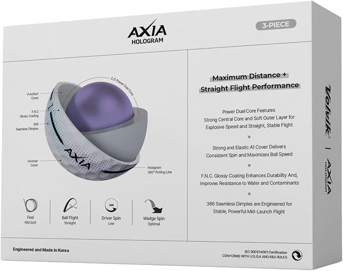 Volvik Axia Hologram Golf Balls - Image 6
