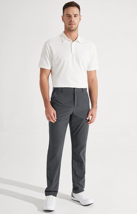 Libin Mens Golf Pants Stretch Work Dress Pants 30"/32"/34" Quick Dry - Image 6